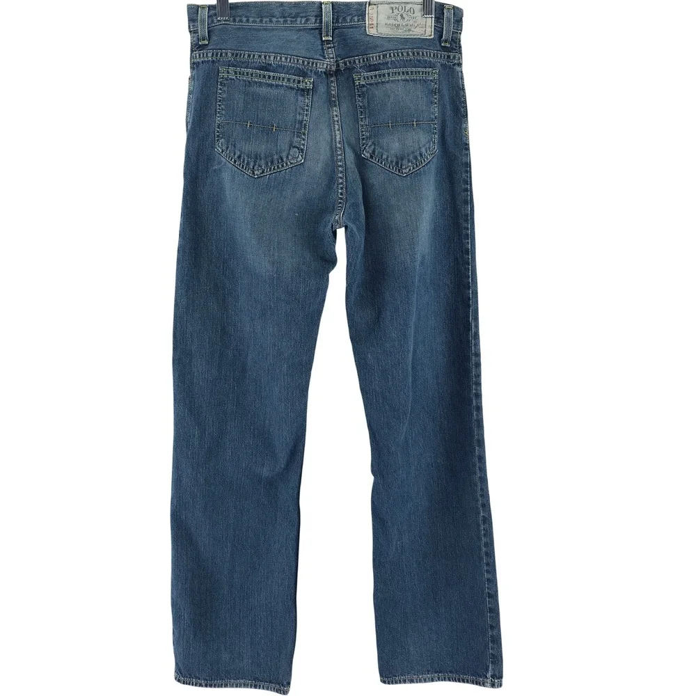 Polo Ralph Lauren Thompson Jeans Boys Size 20 Blue Straight Leg Denim 320084701